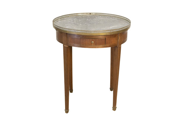 French 20th Century Louis XVI Style Bouillotte Table DLW