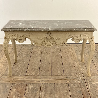 19th Century French Console Table With Marble Top Circa 1890 DLW