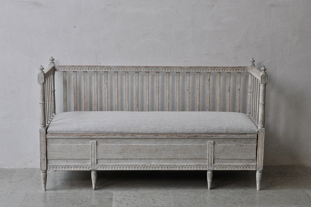 19th Century Gustavian Stick Back Sofa DLW