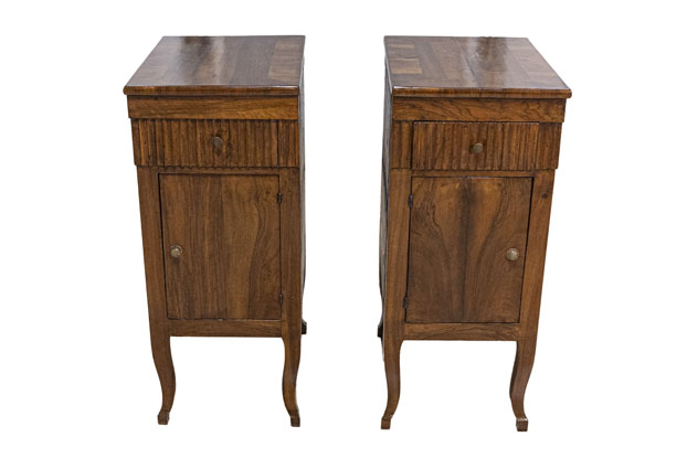 Pair of 18th Century Italian Bedside Chests LiL
