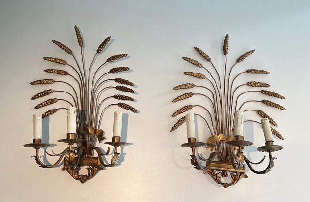 Pair of 20th Century French Sconces - Inspired By Coco Chanel