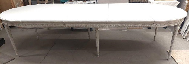 20th Century Swedish Extension Table with Three Leaves -- DLW