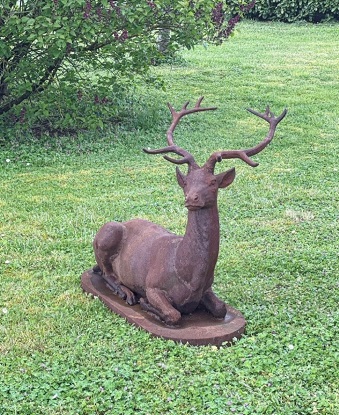 20th Century French Cast Iron Deer