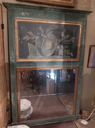 19th Century French Trumeau Mirror DLW