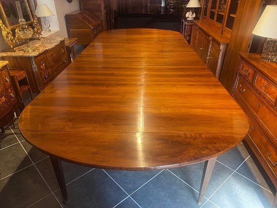 SOLD Arriving in Future Shipment - 19th Century French Extension Table with 6 Leaves
