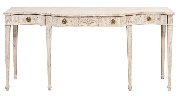 Swedish 19th Century Painted Console Table Circa 1880