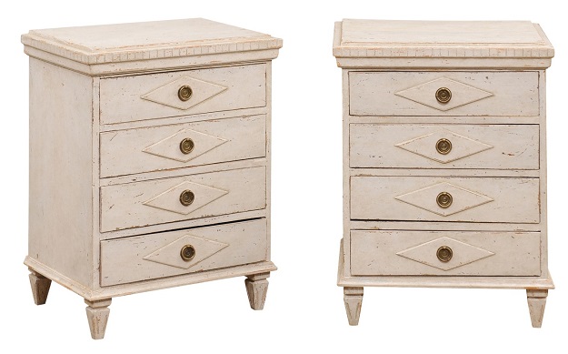 ON HOLD:  Pair of Gustavian Style Nightstands