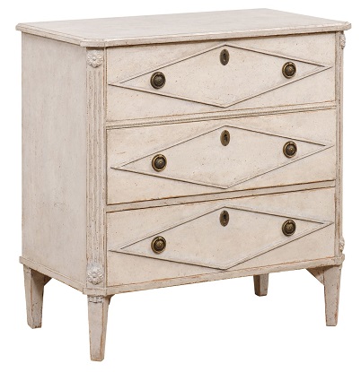 Arriving in Future Shipment - Swedish 20th Century Gustavian Style Chest of Drawers Circa 1900