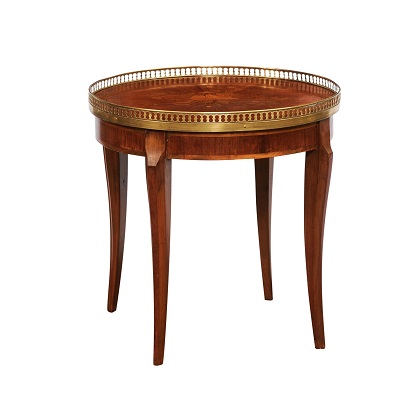 ON HOLD - French 20th Century Marquetry Bouillotte Table