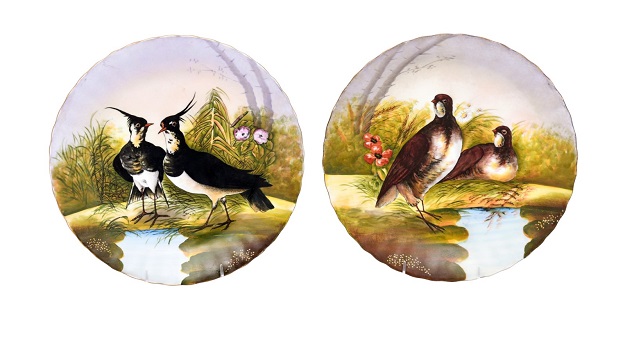 French 20th Century Pair of Decorative Plates