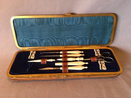 Arriving in Future Shipment - French 19th Century Napoleon III Sewing Kit