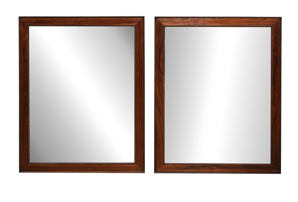 Italian Palisander Mirrors with Carved Frames from the 20th Century, Sold Each