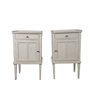 SOLD - Arriving in Future Shipment - Swedish 20th Century Pair of Nightstands Circa 1920