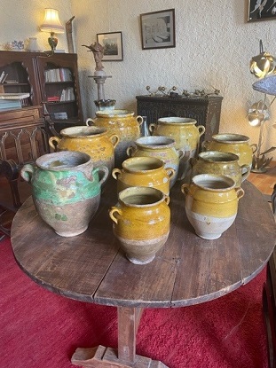 Arriving in Future Shipment - French 20th Century set of Eleven Pots
