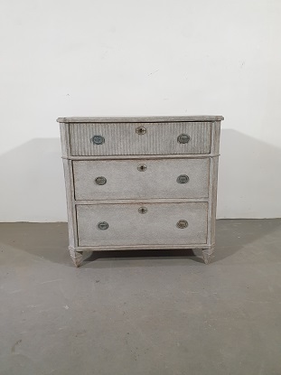 Arriving in Future Shipment - Swedish 19th Century Gustavian Style Chest of Drawers Circa 1890