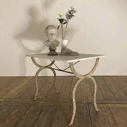 Arriving in Future Shipment - 19th Century French Marble Top Bistro Table