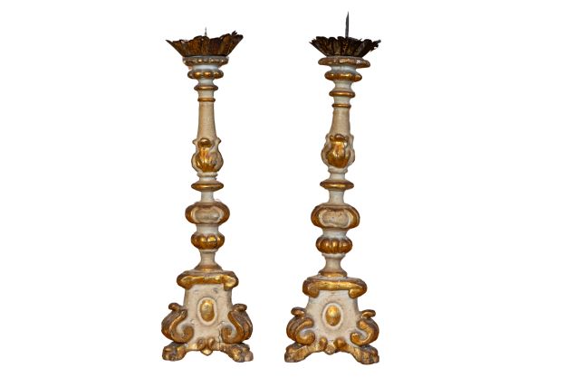 Pair of 20th Century French Candlesticks