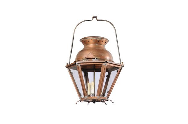 SOLD - French 19th Century Hexagonal Lantern