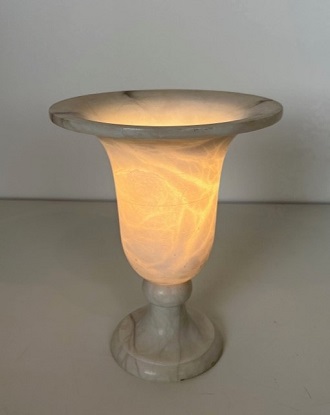 20th Century French Alabaster Lamp