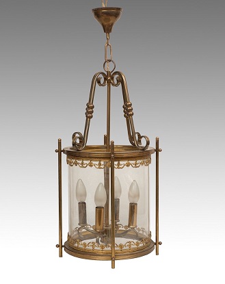 Arriving in Future Shipment - Early 20th Century Brass Lantern