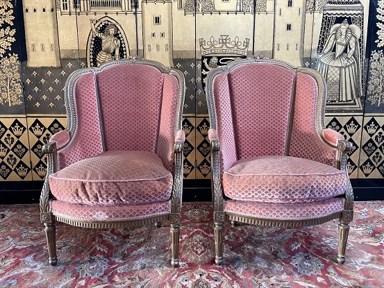 Arriving in Future Shipment - Pair of 20th Century French Louis XVI Style Bergeres