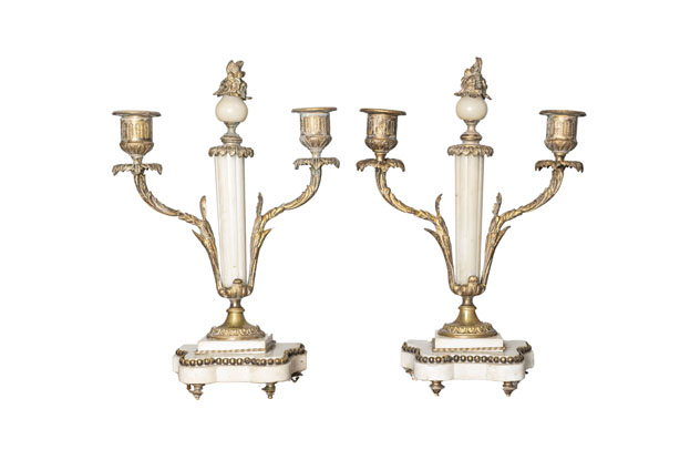 Arriving in Future Container - Pair of 19th Century French Candlesticks