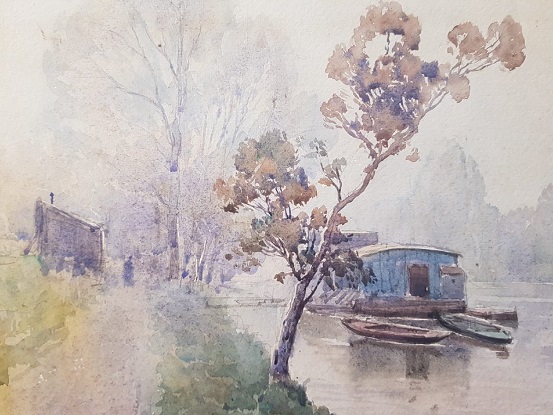 20th Century French Water Color  DLW