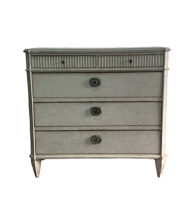 Arriving in Future Shipment - Swedish Painted Gustavian Style Chest of Drawers